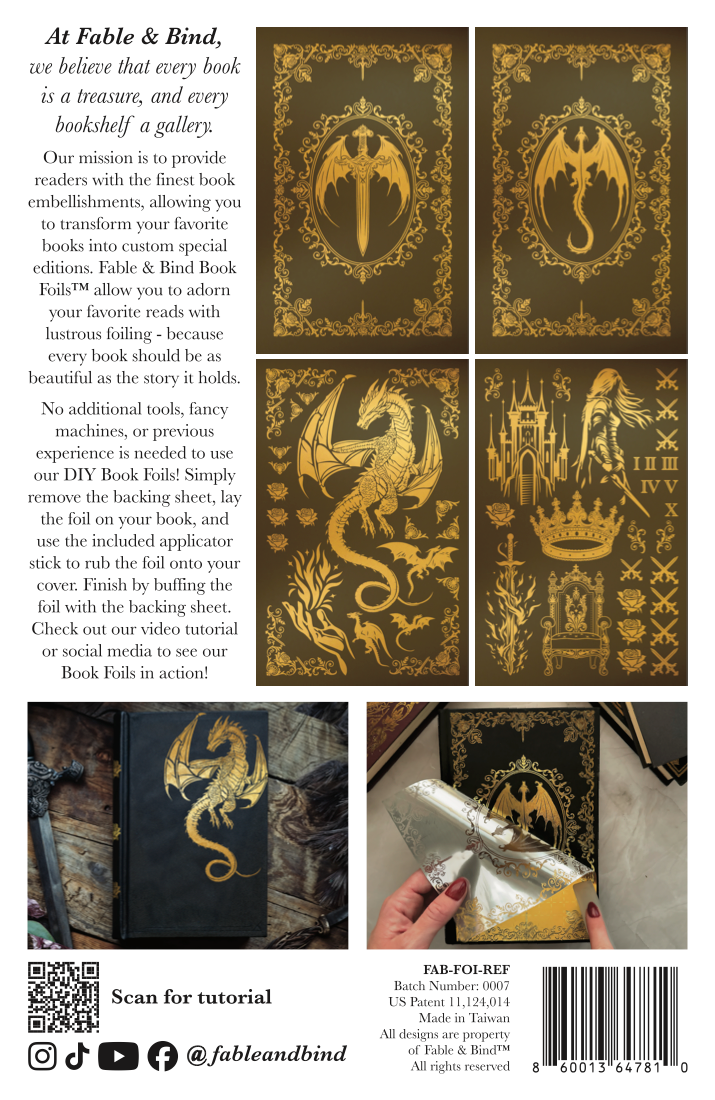 Fireborne: Reforged Fable & Bind Book Foils