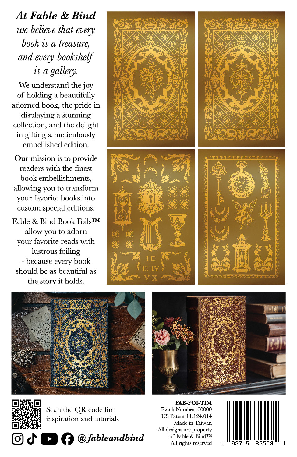 Limited Edition Fable & Bind Book Foil™ Pads